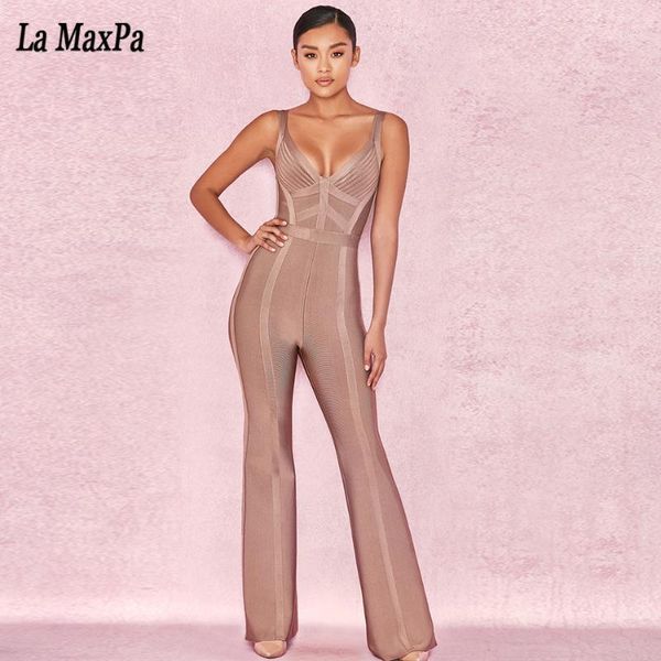 2020 summer new women v neck jumpsuits strapless bodycon evening party jumpsuit striped brown bandage jumpsuits vestidos1, Black;white
2020 summer new women v neck jumpsuits strapless bodycon evening party jumpsuit striped brown bandage jumpsuits vestidos1, Black;white