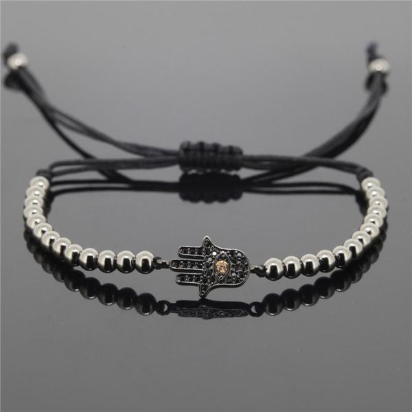anil arjandas men bracelet,micro pave champagne cz hamsa connector & black round bead braiding macrame evil eye bracelet for men, Golden;silver
anil arjandas men bracelet,micro pave champagne cz hamsa connector & black round bead braiding macrame evil eye bracelet for men, Golden;silver