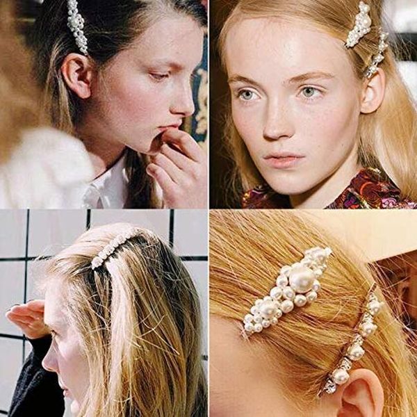 5pcs white pearls hair clips pins barrtees gold hair styling clips hair accessoires for girls women lady prom bridesmaid wmtcsa, Slivery;white
5pcs white pearls hair clips pins barrtees gold hair styling clips hair accessoires for girls women lady prom bridesmaid wmtcsa, Slivery;white
