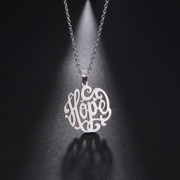 my shape hope pendant necklaces for women stainless steel letter necklace choker 2021 new fashion jewelry chain bijoux femme, Silver
my shape hope pendant necklaces for women stainless steel letter necklace choker 2021 new fashion jewelry chain bijoux femme, Silver