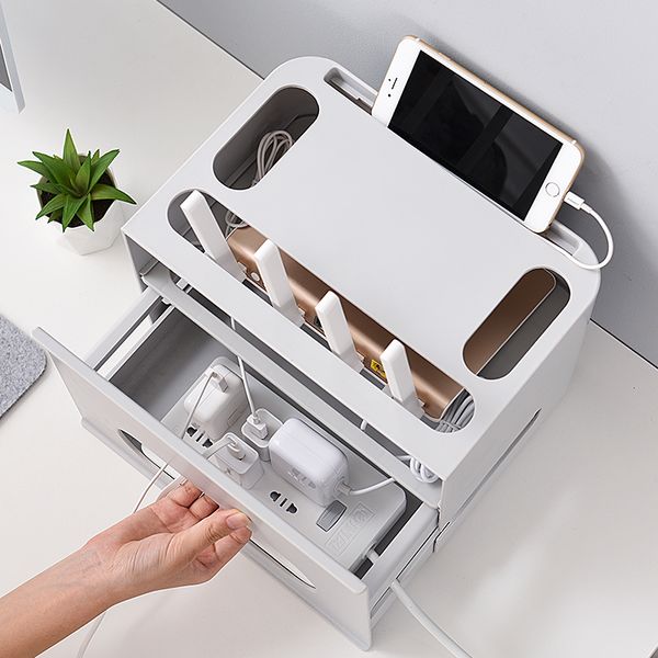 double layers drawer type wifi router box wire board storage protection shell cable organization bin q1201
double layers drawer type wifi router box wire board storage protection shell cable organization bin q1201
