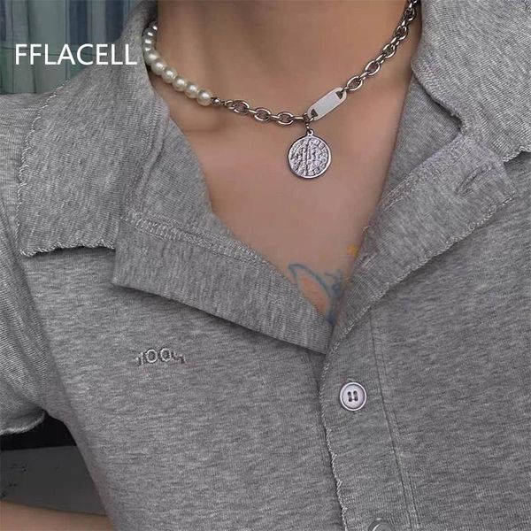 2020 punk gothic straat zilveren kleur parel ketting choker ketting voor vrouwen harajuku meisjes coin hanger hiphop, Silver
2020 punk gothic straat zilveren kleur parel ketting choker ketting voor vrouwen harajuku meisjes coin hanger hiphop, Silver