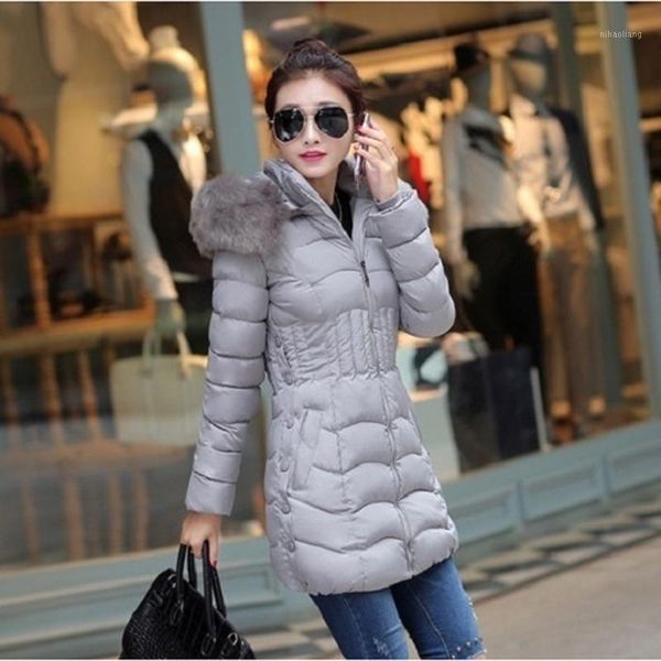 women's down & parkas 2021 winter women's long parka big faux fur hooded warm thicken coats female cotton padded solid zipper slim, Black
women's down & parkas 2021 winter women's long parka big faux fur hooded warm thicken coats female cotton padded solid zipper slim, Black