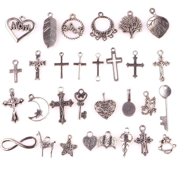 30 шт. сплавного смешанного креста иисуса христианский разъем charms серебряные ювелирные изделия изготовления подвесных выводов аксессуар 2, Silver
30 шт. сплавного смешанного креста иисуса христианский разъем charms серебряные ювелирные изделия изготовления подвесных выводов аксессуар 2, Silver