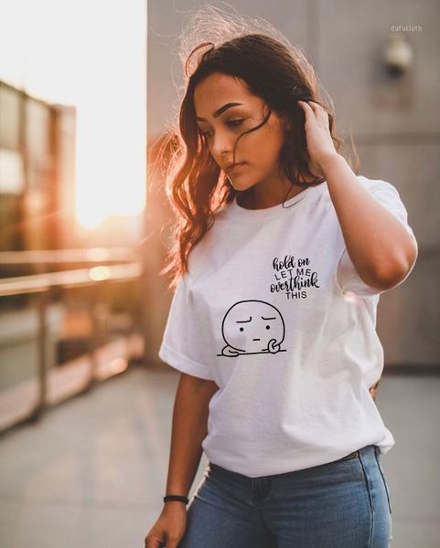 hold on let me overthink this printed women summer t shirt 2020 casual graphic round neck streetwear tees ropa de mujer1, White
hold on let me overthink this printed women summer t shirt 2020 casual graphic round neck streetwear tees ropa de mujer1, White