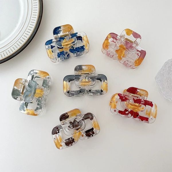summer korea ins fine girls hairpins accessories geometry resin splicing hair claw clips for women fashion headdress, Slivery;white
summer korea ins fine girls hairpins accessories geometry resin splicing hair claw clips for women fashion headdress, Slivery;white