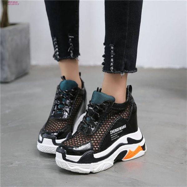 boots nayiduyun women lace up cow leather wedge platform ankle casual party shoes breathable mesh high heel pumps punk sandals, Black
boots nayiduyun women lace up cow leather wedge platform ankle casual party shoes breathable mesh high heel pumps punk sandals, Black