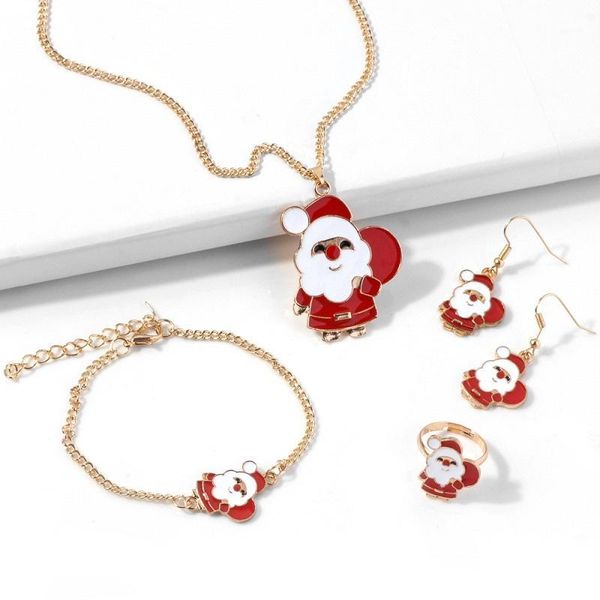 2020 new fashion jewelry set for women girls christmas earrings necklace bracelet ring gift christmas tree santa claus elk set1, Silver
2020 new fashion jewelry set for women girls christmas earrings necklace bracelet ring gift christmas tree santa claus elk set1, Silver