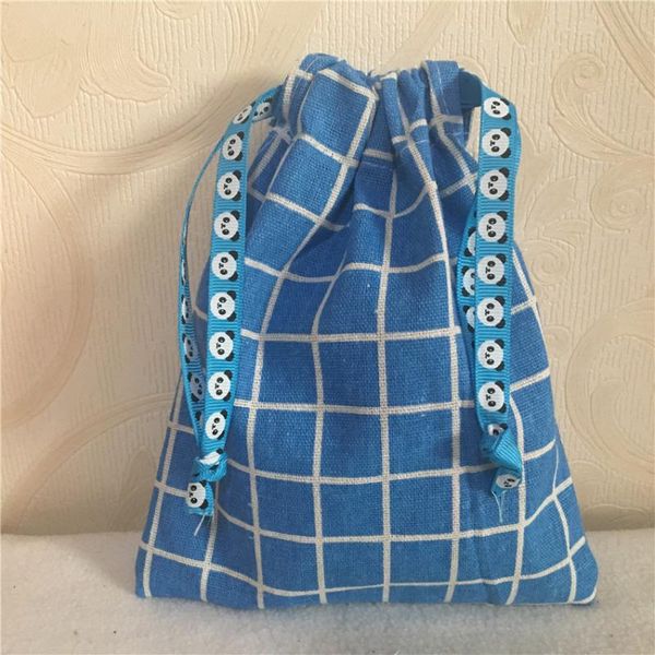 1pc blue check plaids lattice cotton linen drawstring multi- purpose organizer storage bag party gift bag
1pc blue check plaids lattice cotton linen drawstring multi- purpose organizer storage bag party gift bag