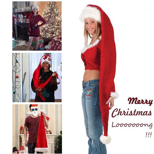 christmas decorations ultra long hat design red soft velvet hats santa claus cosplay costume xmas decoration for kids party1
christmas decorations ultra long hat design red soft velvet hats santa claus cosplay costume xmas decoration for kids party1
