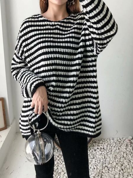 142cm plus size women's jerseys long knitted sleeve oversized casual outerwear p4b7, White
142cm plus size women's jerseys long knitted sleeve oversized casual outerwear p4b7, White