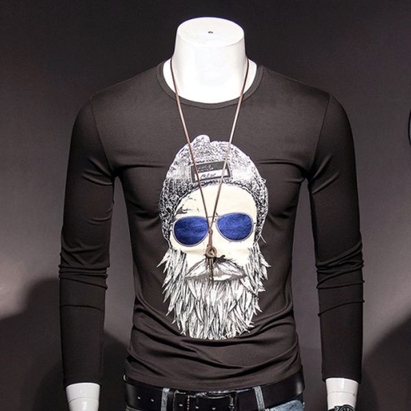 new t shirts mens summer casual mens t shirts short-sleeved printing with sunglasses rhinestone slim crew neck tee mercerized cotton, White;black
new t shirts mens summer casual mens t shirts short-sleeved printing with sunglasses rhinestone slim crew neck tee mercerized cotton, White;black