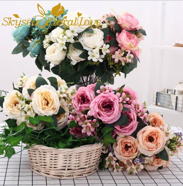 decorative flowers & wreaths artificial flower european high-end peony rose bouquet home living room decoration real touch of roses
decorative flowers & wreaths artificial flower european high-end peony rose bouquet home living room decoration real touch of roses