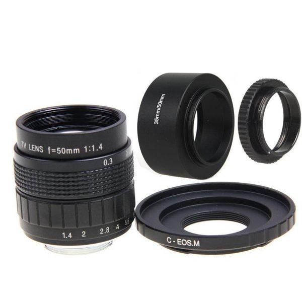 fujian 50mm f/1.4 c mount cctv f1.4 lens+lens hood+macro ring for canon eos m m1 m2 m3
fujian 50mm f/1.4 c mount cctv f1.4 lens+lens hood+macro ring for canon eos m m1 m2 m3