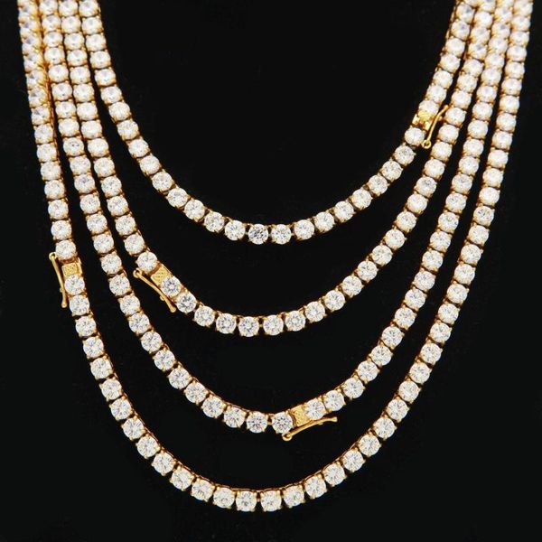 5mm stainless stee zircon tennis chains necklace gold color color material iced out 1 row cz chain hip hop necklace, Silver
5mm stainless stee zircon tennis chains necklace gold color color material iced out 1 row cz chain hip hop necklace, Silver