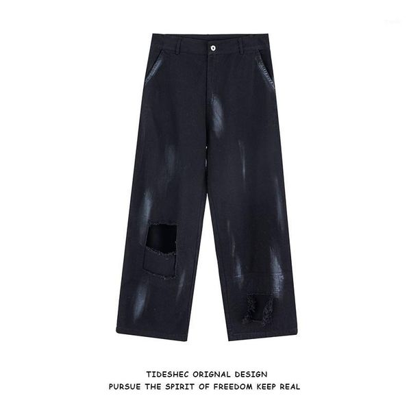 men's jeans hip streetwear denim pants 2021 men vintage hole harajuku cotton casual men's trousers clothing1, Blue
men's jeans hip streetwear denim pants 2021 men vintage hole harajuku cotton casual men's trousers clothing1, Blue