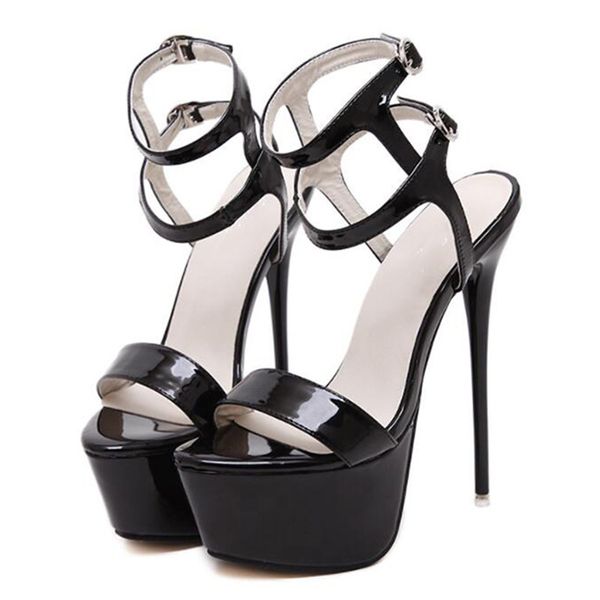 2021 new summer four inches high heels open-toed dress shoes disco party stilettos more size 34-46. 15d0, Black 
2021 new summer four inches high heels open-toed dress shoes disco party stilettos more size 34-46. 15d0, Black