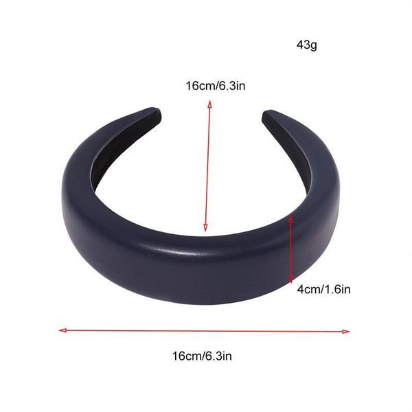4cm width pu leather women headband simple solid color sponge padded hair hoop plastic thick head hoop non-slip hair accessories q bbyctb
4cm width pu leather women headband simple solid color sponge padded hair hoop plastic thick head hoop non-slip hair accessories q bbyctb