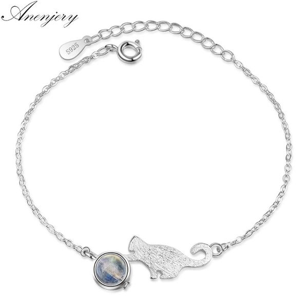 anenjery cut cat natural strawberry crystal moonstone silver color bracelet for women girl good friend present s-b185, Black
anenjery cut cat natural strawberry crystal moonstone silver color bracelet for women girl good friend present s-b185, Black