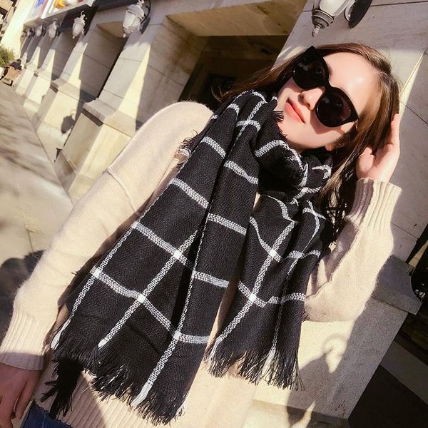 scarves red black cashmere 80*200cm scarf plaid warm women wide lattices shawls lady blanket wraps tippet, Blue;gray
scarves red black cashmere 80*200cm scarf plaid warm women wide lattices shawls lady blanket wraps tippet, Blue;gray