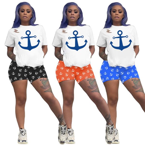 women leisure fashion printed 2 piece set women sport short sleeve 2 piece set, White
women leisure fashion printed 2 piece set women sport short sleeve 2 piece set, White