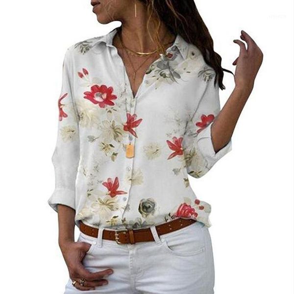 large size women's loose shirt v-neck printed long sleeve women blouse fashion shirt elegant 1, White
large size women's loose shirt v-neck printed long sleeve women blouse fashion shirt elegant 1, White