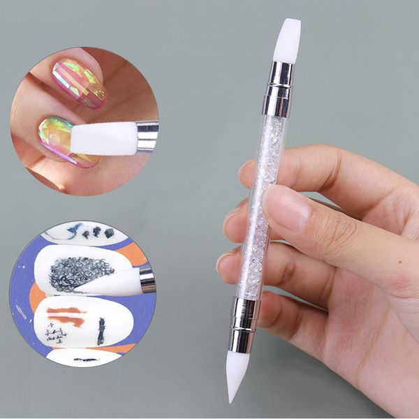 1pc dual-ended 2 ways nail art silicone sculpture pen carving diy painting glitter rhinestone acrylic manicure dotting tool
1pc dual-ended 2 ways nail art silicone sculpture pen carving diy painting glitter rhinestone acrylic manicure dotting tool