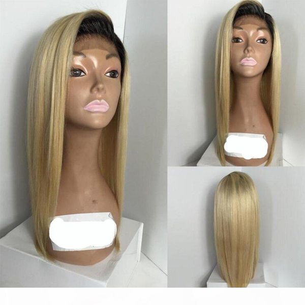dark roots #1b 613 color blonde lace front wigs straight ombre blonde human hair wig with baby hair for black women, Black;brown
dark roots #1b 613 color blonde lace front wigs straight ombre blonde human hair wig with baby hair for black women, Black;brown