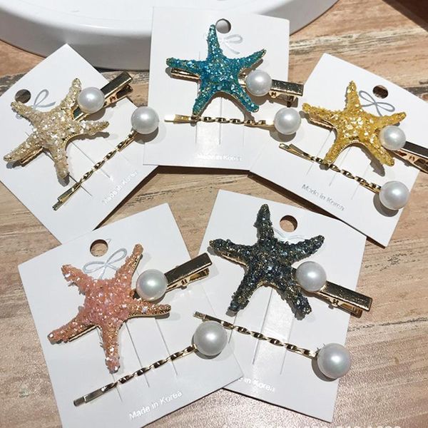 hair clips & barrettes 5 s fashion women pearl hairpins 2pcsset starfish shiny summer duckbill clip wedding birthday accessories, Golden;silver
hair clips & barrettes 5 s fashion women pearl hairpins 2pcsset starfish shiny summer duckbill clip wedding birthday accessories, Golden;silver