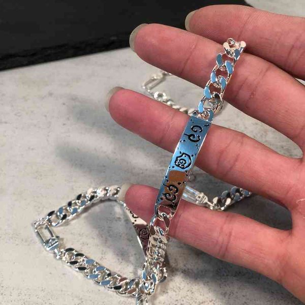2022 latest factory wholesale 925 silver elf skull bracelet punk hip hop chain bracelet men's and women's bracelet, Black
2022 latest factory wholesale 925 silver elf skull bracelet punk hip hop chain bracelet men's and women's bracelet, Black