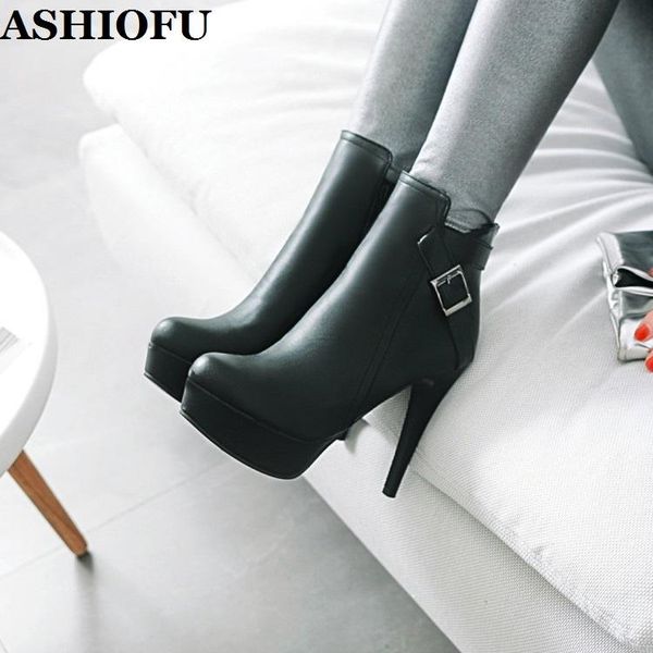 ashiofu wholesale handmade ladies 12cm high heels boots real-pics platform ankle booties evening party winter fashion boots, Black
ashiofu wholesale handmade ladies 12cm high heels boots real-pics platform ankle booties evening party winter fashion boots, Black