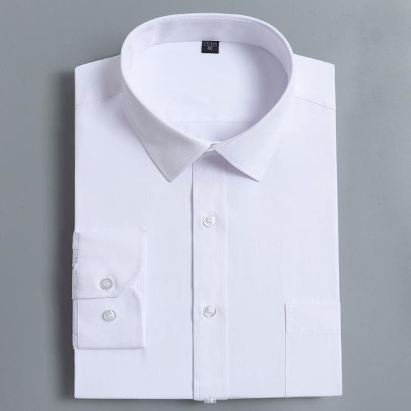 men's standard-fit long sleeve solid basic dress shirt button closure classic design formal business social work shirts, White;black
men's standard-fit long sleeve solid basic dress shirt button closure classic design formal business social work shirts, White;black
