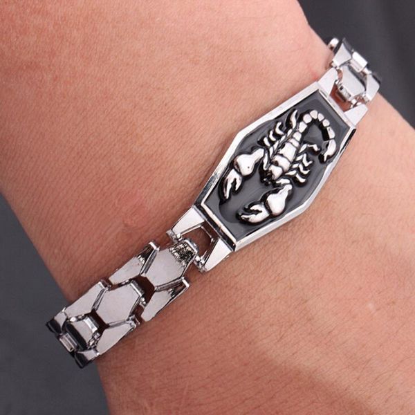 charm bracelets stainless steel men scorpion charms punk man & bangles wristband pulsera hombrejewelry, Golden;silver
charm bracelets stainless steel men scorpion charms punk man & bangles wristband pulsera hombrejewelry, Golden;silver