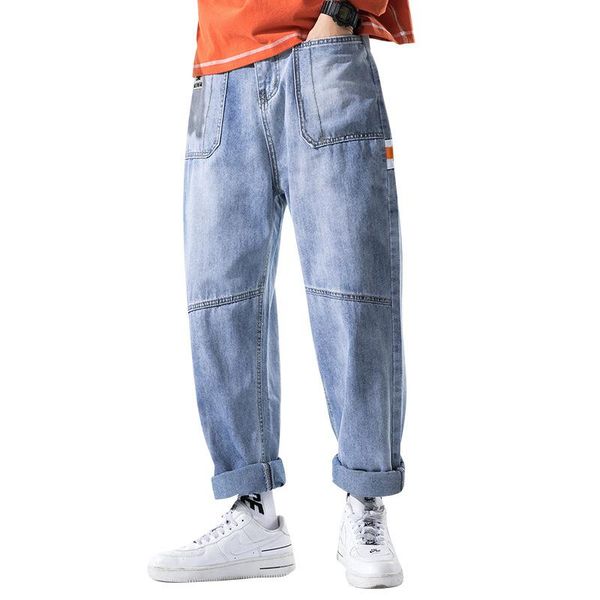 men's jeans men 2021 loose mens fashion stretch denim trousers spring thin straight pencil long pants male, Blue
men's jeans men 2021 loose mens fashion stretch denim trousers spring thin straight pencil long pants male, Blue