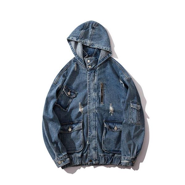 kiovno men fashion casual denim jacket hooded multi pockets ripped jeans jackets outwear for male size m-xxl streetwear, Black;brown
kiovno men fashion casual denim jacket hooded multi pockets ripped jeans jackets outwear for male size m-xxl streetwear, Black;brown