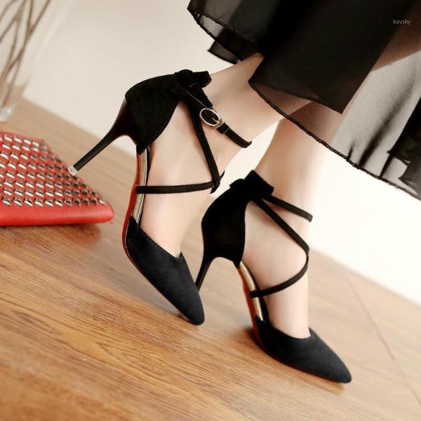 2021 explosion models women's shoes europe and the united states pointed stiletto suede cross straps ladies high heels sandals1, Black
2021 explosion models women's shoes europe and the united states pointed stiletto suede cross straps ladies high heels sandals1, Black
