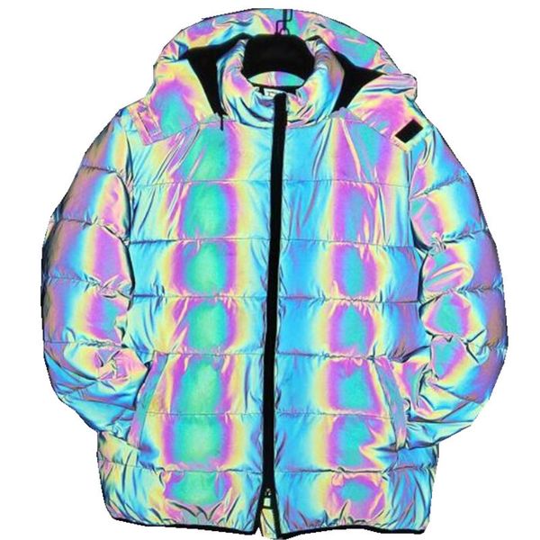 men winter jackets colorful reflective cotton padded coat detachable hat bread jacket men parkas and women down cotton the new listing, Black 
men winter jackets colorful reflective cotton padded coat detachable hat bread jacket men parkas and women down cotton the new listing, Black