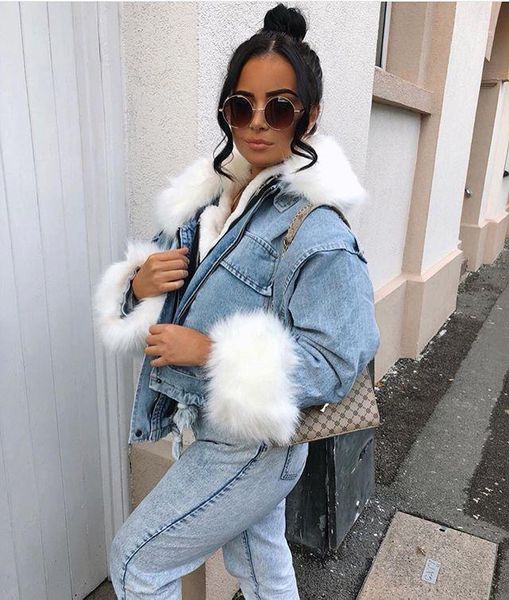yiciya 2020 new fur winter jeans big fur collar velvet coat femalelong sleeve warm jackets bomber windbreaker denim jacket loose1, Black;brown
yiciya 2020 new fur winter jeans big fur collar velvet coat femalelong sleeve warm jackets bomber windbreaker denim jacket loose1, Black;brown