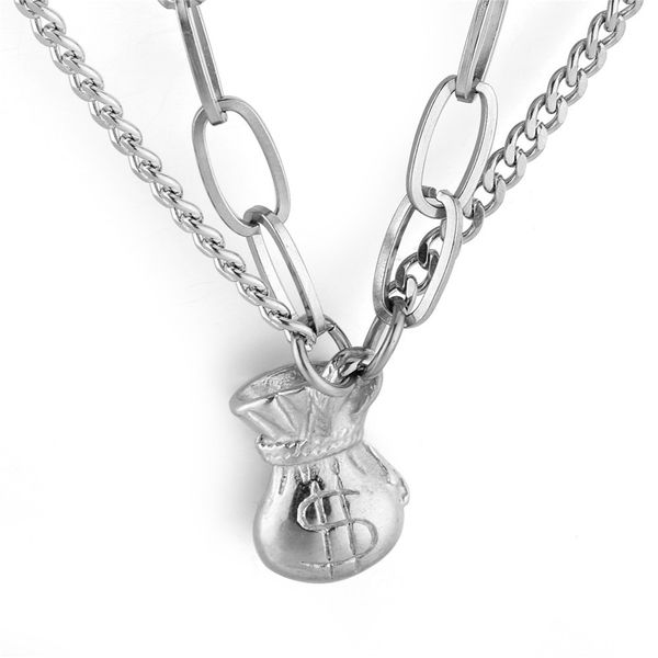 popular hip-hop silver double necklace trendy necklace men and women couple pocket pendant fashion sweater chain
popular hip-hop silver double necklace trendy necklace men and women couple pocket pendant fashion sweater chain