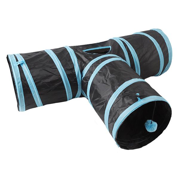 pet toys 3 exit cat tunnel polyester fabric foldable t-tunnel built-in bells cat ball selling gift of the cat
pet toys 3 exit cat tunnel polyester fabric foldable t-tunnel built-in bells cat ball selling gift of the cat