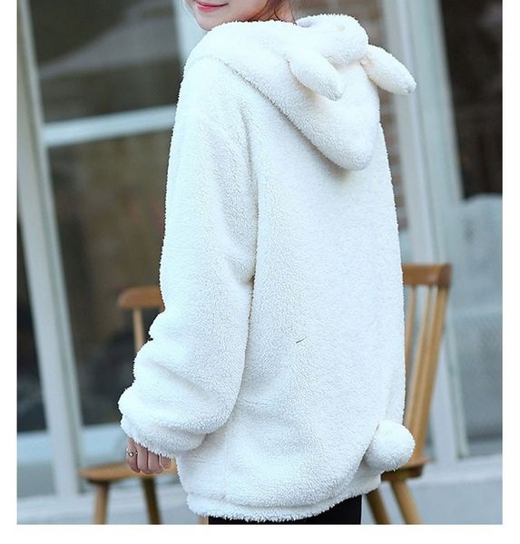 new korean-style female zogaa little bunny bear ears and tail of cartoon stuffed jacket with the hood warm rvih, Black
new korean-style female zogaa little bunny bear ears and tail of cartoon stuffed jacket with the hood warm rvih, Black