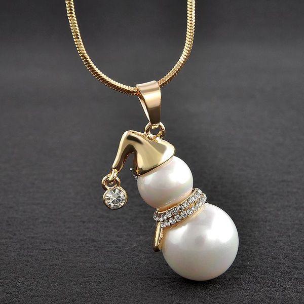 yanqueens white pearl snowman charms pendant necklace women fashion jewelry sweater christmas chain necklaces, Silver
yanqueens white pearl snowman charms pendant necklace women fashion jewelry sweater christmas chain necklaces, Silver