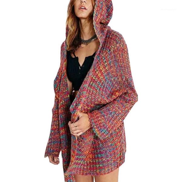 women autumn and winter sweaters vestidos women's knitted cardigan loose large size color flower hooded sweater1, White
women autumn and winter sweaters vestidos women's knitted cardigan loose large size color flower hooded sweater1, White