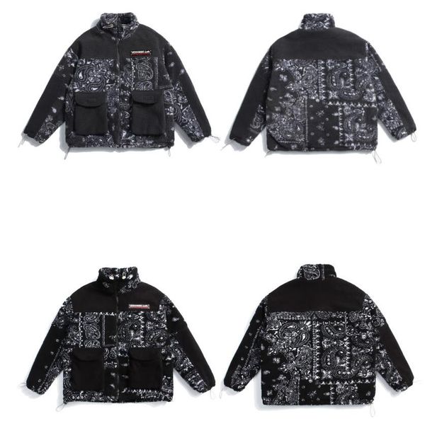 thick fleece jackets pattern color zipper cotton padded coats hip hop casual warm streetwear, Black;brown
thick fleece jackets pattern color zipper cotton padded coats hip hop casual warm streetwear, Black;brown