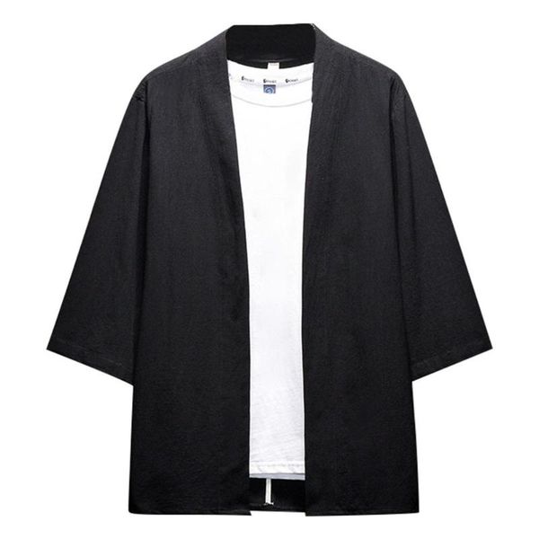 men's casual shirts fashionable male shirt summer style cotton and buttonless seven-minute sleeve blouse linen sport, White;black
men's casual shirts fashionable male shirt summer style cotton and buttonless seven-minute sleeve blouse linen sport, White;black