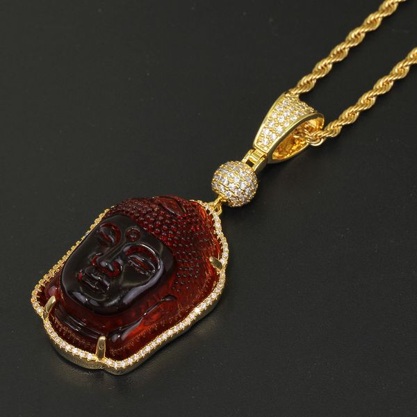 new fashon guys 18k gold cz cubic zirconia personalized red glass 3d buddha pendant necklace hip hop miami rapper jewelry gifts for men, Silver 
new fashon guys 18k gold cz cubic zirconia personalized red glass 3d buddha pendant necklace hip hop miami rapper jewelry gifts for men, Silver