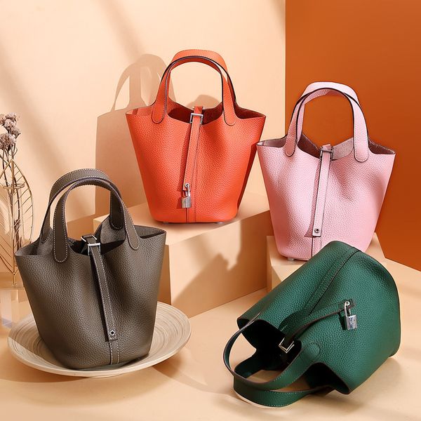 vegetable basket women's bag genuine leather bucket bag handbag european and american fashion simple shopping handbag c0121
vegetable basket women's bag genuine leather bucket bag handbag european and american fashion simple shopping handbag c0121