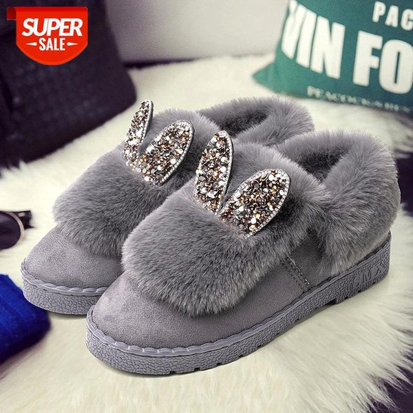 women's slippers winter platform suede furry slippers deerskin home sequined indoor non slip designer shoes #t59x, Black
women's slippers winter platform suede furry slippers deerskin home sequined indoor non slip designer shoes #t59x, Black