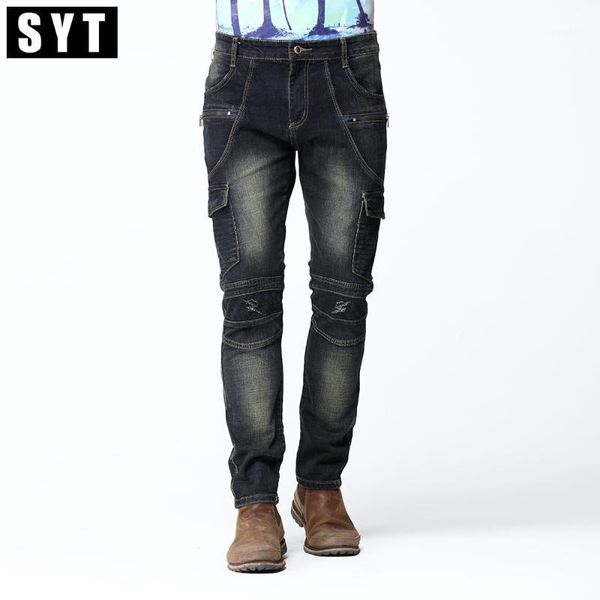 men's jeans syt brand mens cargo jean pants dark wash and knee sewing detail slim skinny stretch deep blue motorbike v7c1j0081
men's jeans syt brand mens cargo jean pants dark wash and knee sewing detail slim skinny stretch deep blue motorbike v7c1j0081