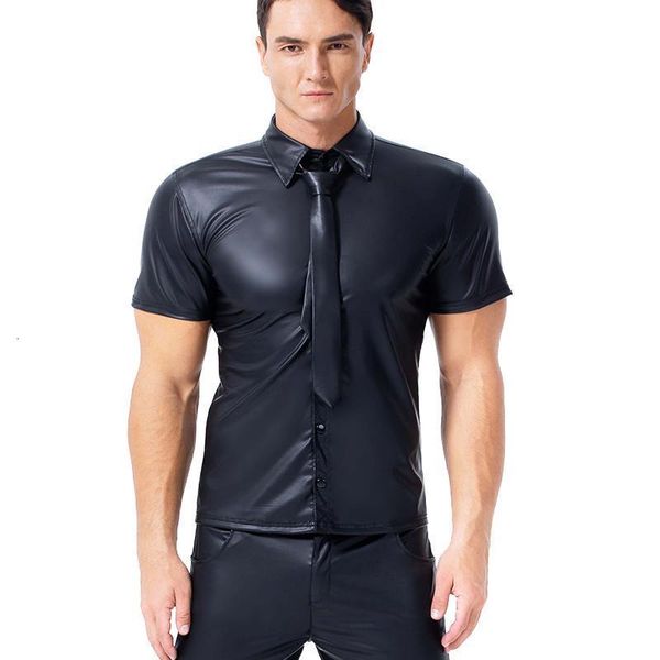 мужская рубашка с коротким рукавом искусственная кожа с короткими рукавом clubwear черные топы мужская блузка уличная одежда повседневная ст, White;black
мужская рубашка с коротким рукавом искусственная кожа с короткими рукавом clubwear черные топы мужская блузка уличная одежда повседневная ст, White;black